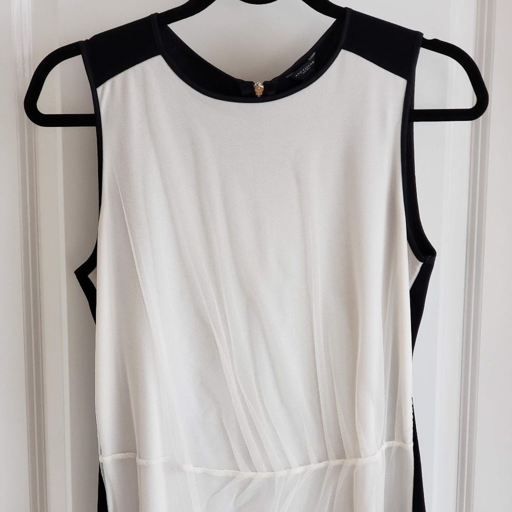 Shell with tulle overlay